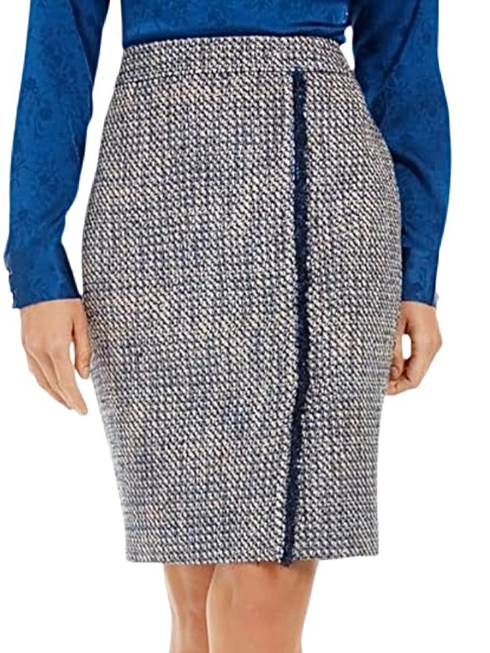 Calvin Klein Tweed Pencil Skirt